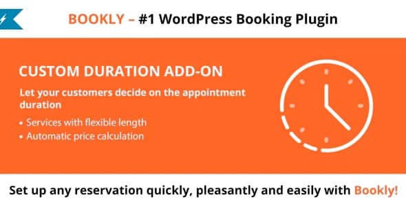 Plugin Bookly Custom Duration Addon - WordPress