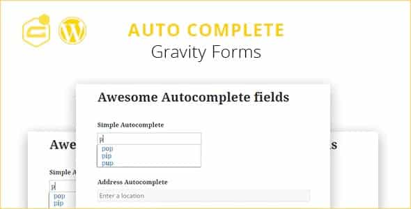 Plugin Gravity Forms Auto Complete - WordPress