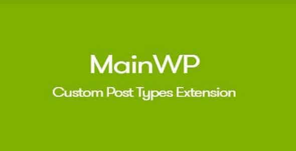 Plugin MainWp Custom Post Types - WordPress