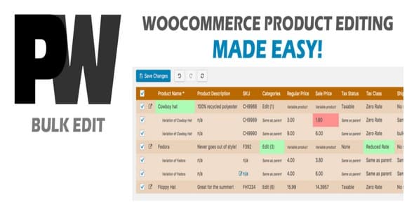 Plugin Pw WooCommerce Bulk Edit Pro - WordPress