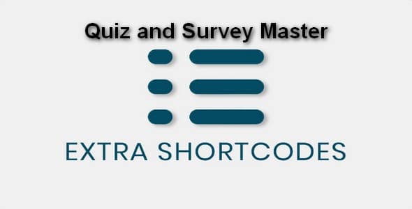 Plugin Quiz and Survey Master Extra Shortcodes - WordPress