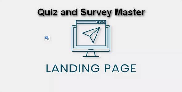Plugin Quiz and Survey Master Landing Page - WordPress