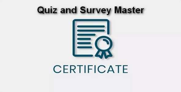 Plugin Quiz and Survey Master Quiz Certificate - WordPress