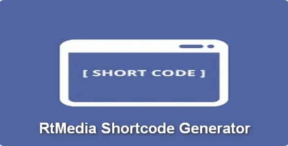 Plugin RtMedia Shortcode Generator - WordPress