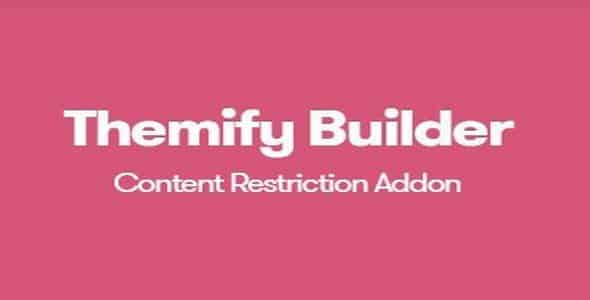 Plugin Themify Builder Content Restriction - WordPress