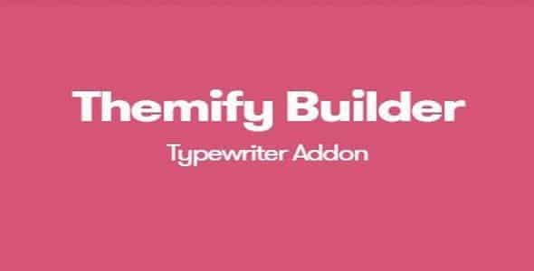 Plugin Themify Builder Typewriter - WordPress