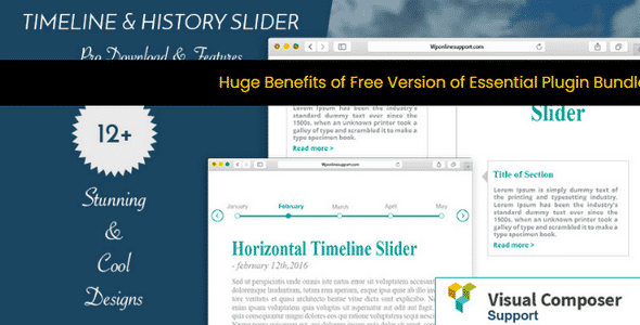 Plugin Timeline and History Slider Pro - WordPress