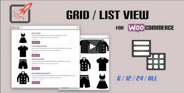Plugin WooCommerce Grid List View - WordPress