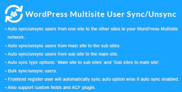 Plugin WordPress Multisite User Sync Unsync - WordPress