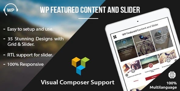 Plugin Wp Featured Content and Slider Pro - WordPress