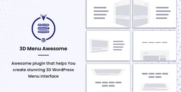 Plugin 3d Menu Awesome - WordPress