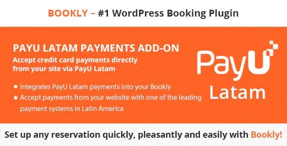 Plugin Bookly PayU Latam Add-on - WordPress