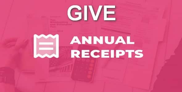 Plugin Give Annual Receipts - WordPress