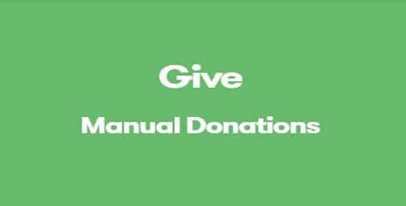 Plugin Give Manual Donations - WordPress