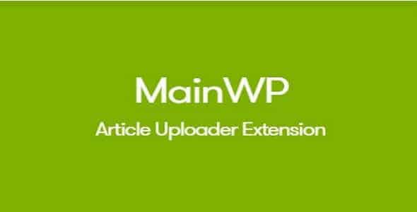 Plugin MainWp Article Uploader - WordPress