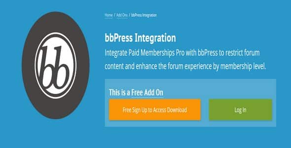 Plugin Paid Memberships Pro bbPress - WordPress