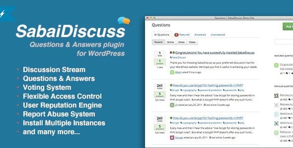 Plugin Sabai Discuss - WordPress