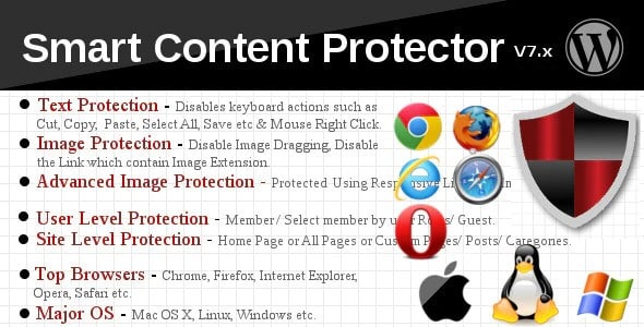 Plugin Smart Content Protection - WordPress