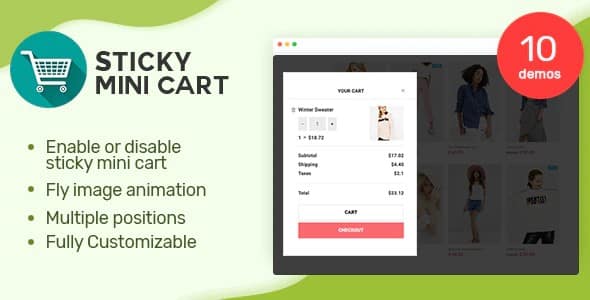 Plugin Sticky Mini Cart For WooCommerce - WordPress