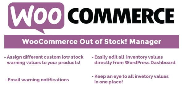 Plugin WooCommerce Out of Stock Manager - WordPress