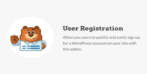 Plugin WpForms User Registration Addon - WordPress