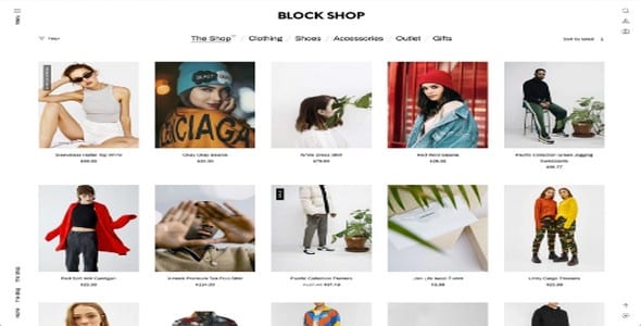 Tema Block Shop - Template WordPress