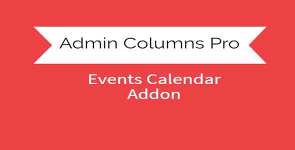 Plugin Admin Columns Pro Events Calendar - WordPress