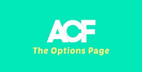 Plugin Advanced Custom Fields The Options Page - WordPress