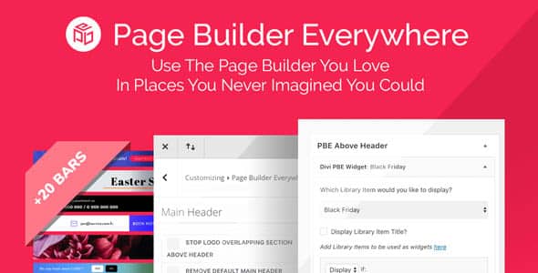 Plugin Divi Page Builder Everywhere - WordPress