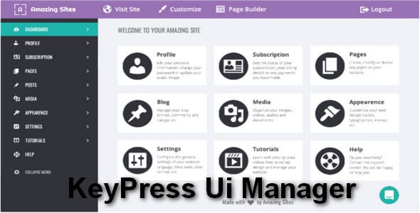 Plugin KeyPress Ui Manager - WordPress