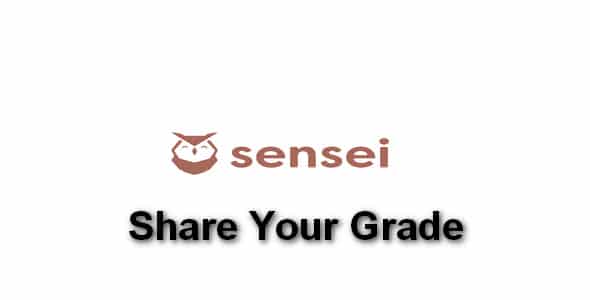 Plugin Sensei Share Your Grade - WordPress