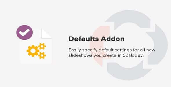 Plugin Soliloquy Defaults Addon - WordPress