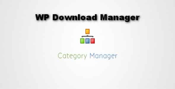 Plugin WordPress Download Manager Front-end Category Manager - WordPress