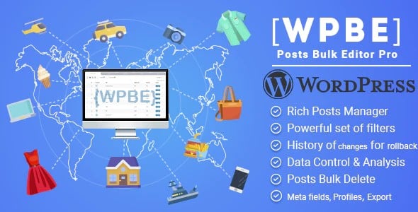 Plugin Wpbe WordPress Posts Bulk Editor Professional - WordPress