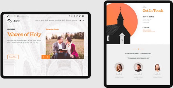 Tema Church Visualmodo - Template WordPress