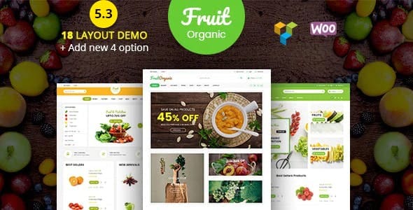 Tema Food Fruit - Template WordPress