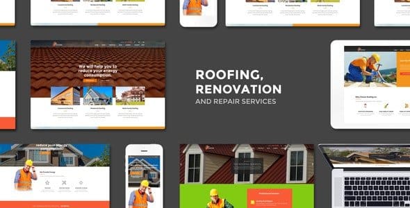 Tema Roofing - Template WordPress