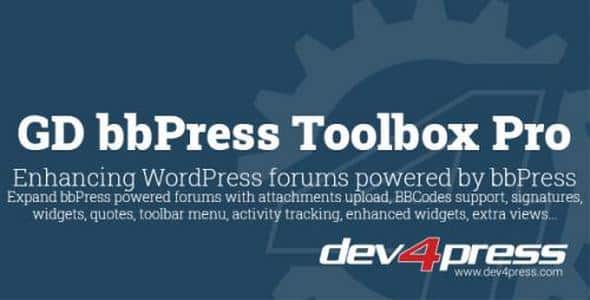 Plugin Gd BbPress Toolbox Pro - WordPress