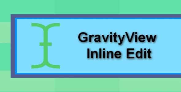 Plugin GravityView Inline Edit - WordPress