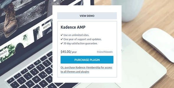 Plugin Kadence Amp - WordPress