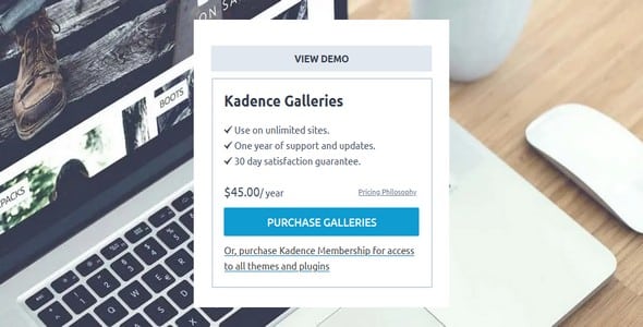 Plugin Kadence Galleries - WordPress