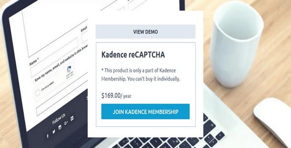 Plugin Kadence ReCaptcha - WordPress