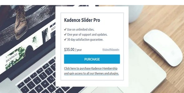 Plugin Kadence Slider Pro - WordPress