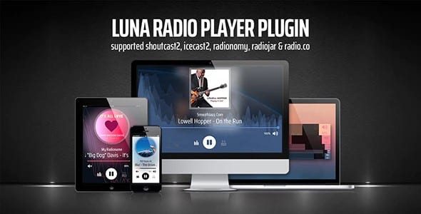 Plugin Luna Web Radio Player - WordPress