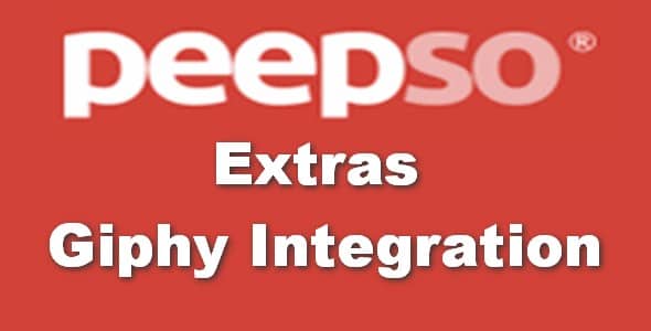 Plugin Peepso Extras Giphy Integration - WordPress