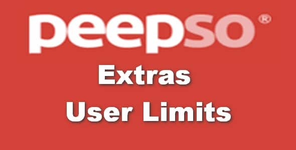 Plugin Peepso Extras User Limits - WordPress