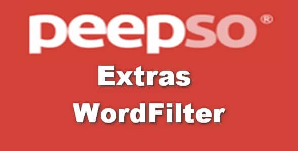 Plugin Peepso Extras WordFilter - WordPress