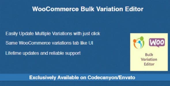 Plugin WooCommerce Bulk Variation Editor - WordPress