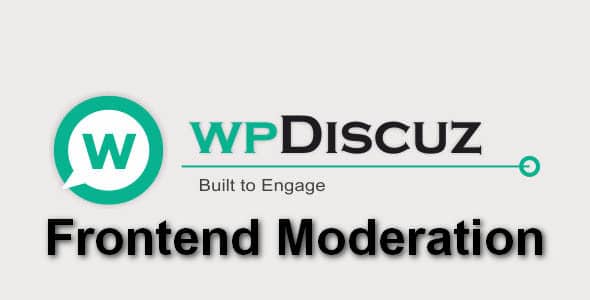 Plugin WpDiscuz Frontend Moderation - WordPress