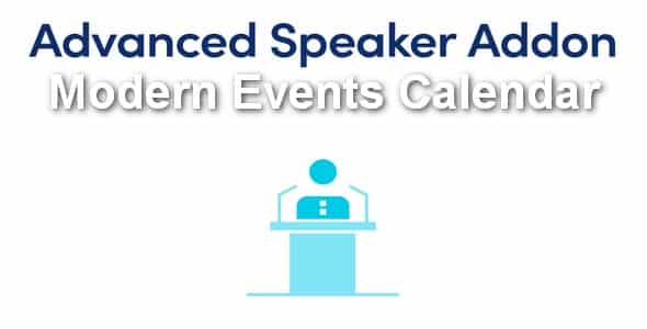 Plugin Modern Events Calendar Advanced Speaker Addon - WordPress